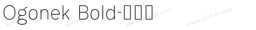 Ogonek Bold字体转换